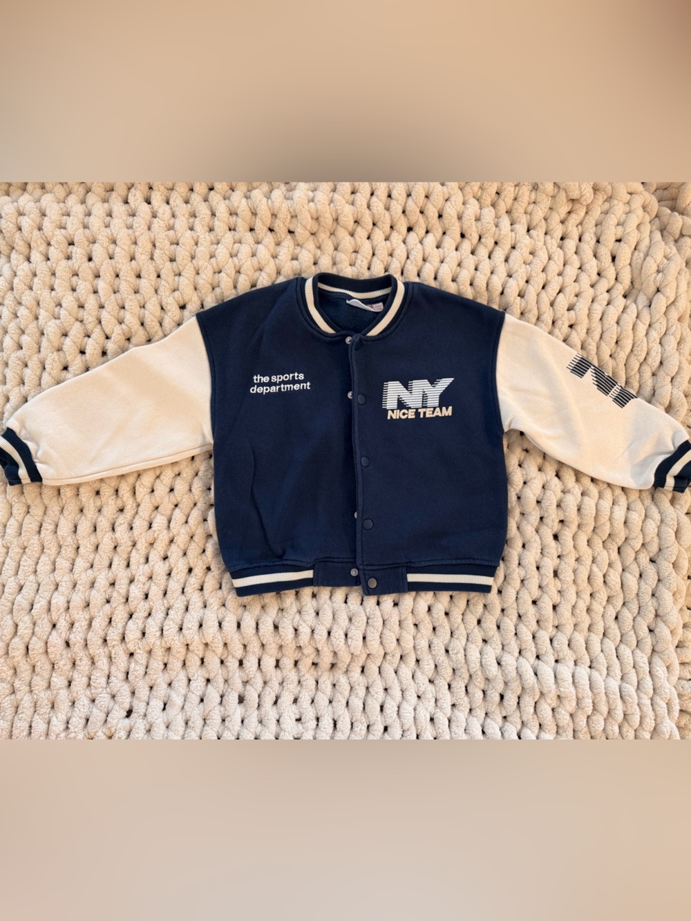 ZARA Kids Varsity Bomber Jacket | Size 6Y / 116 cm | Excellent Condition - Picture 3 of 13
